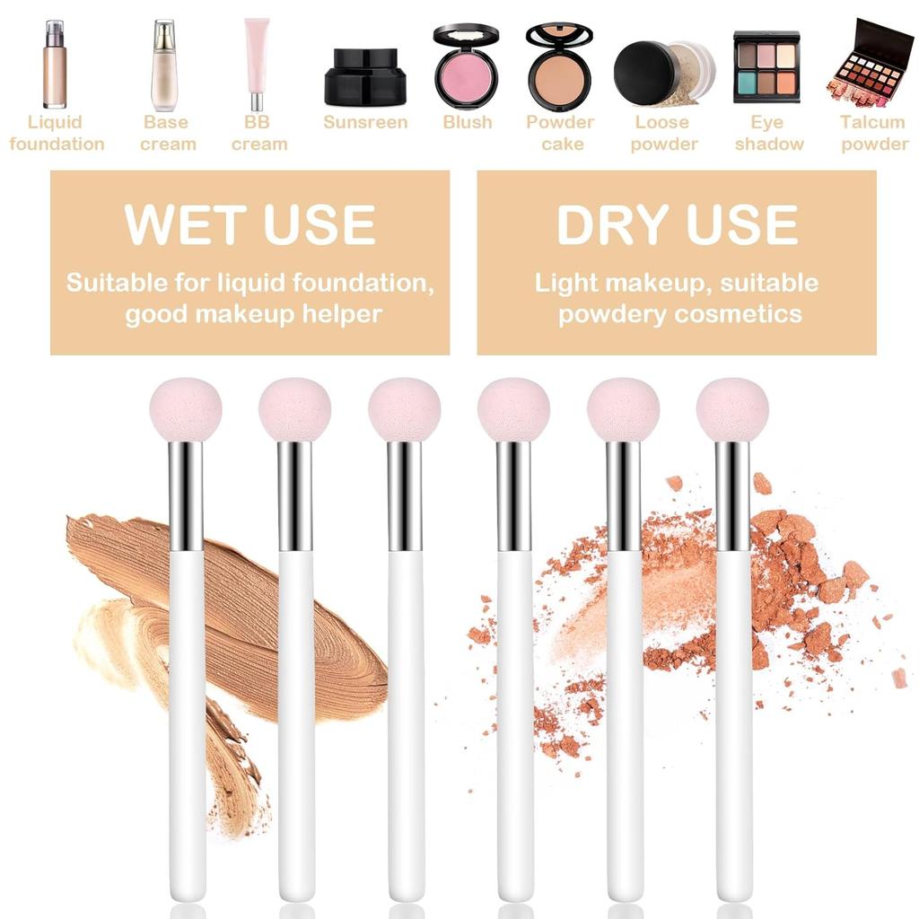 1PC Mushroom Makeup Sponge Concealer Brush Sponge with Handle, for Under The Eyes, Suitable for Face, Eyelids, Nose, Foundation Concealer