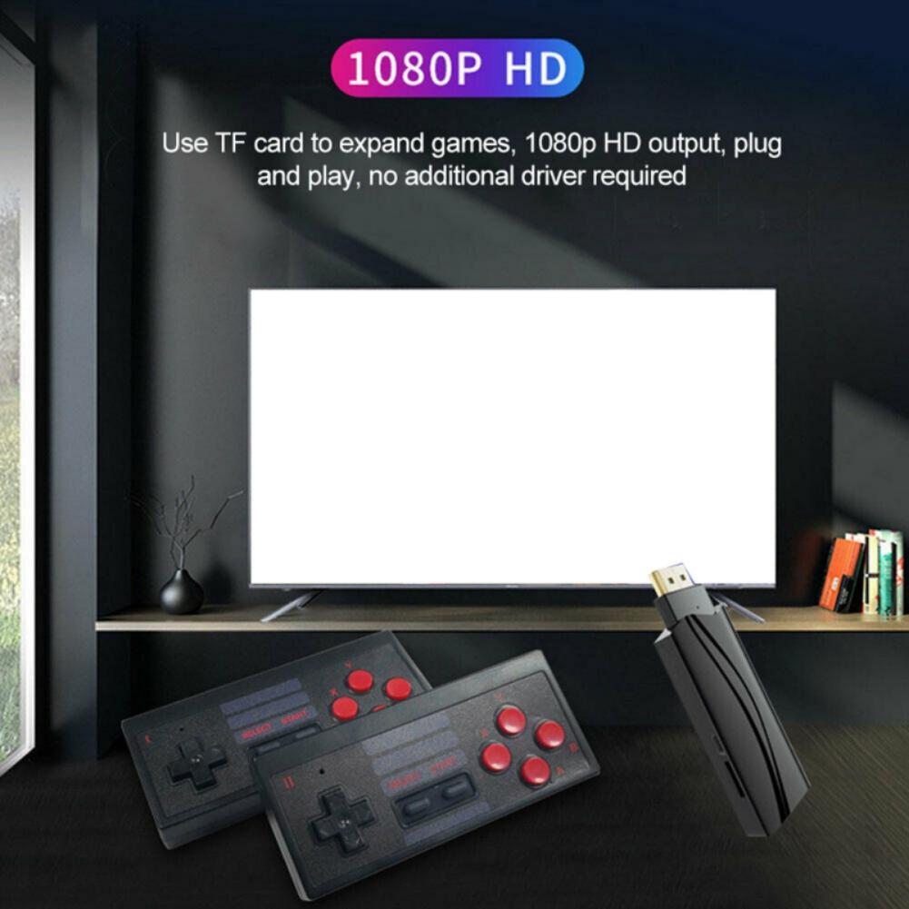 Herní konzole HDMI TV Mini HD Bezdrátová herní konzole s dvojitým ovládáním Nostalgická retro herní konzole