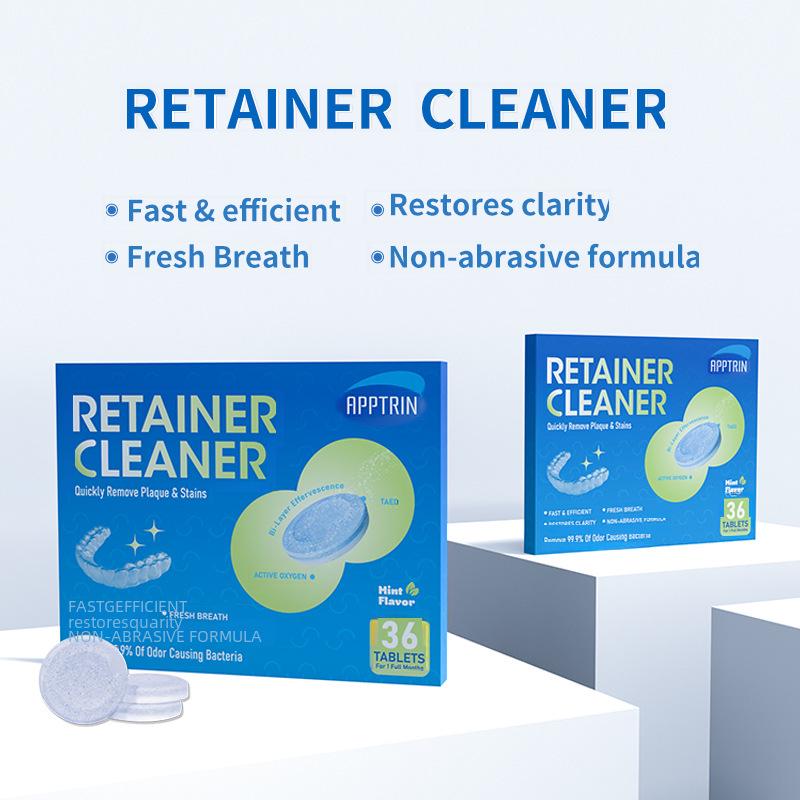 Denture & Braces Cleaning Tablets - Removes Tartar & Stains