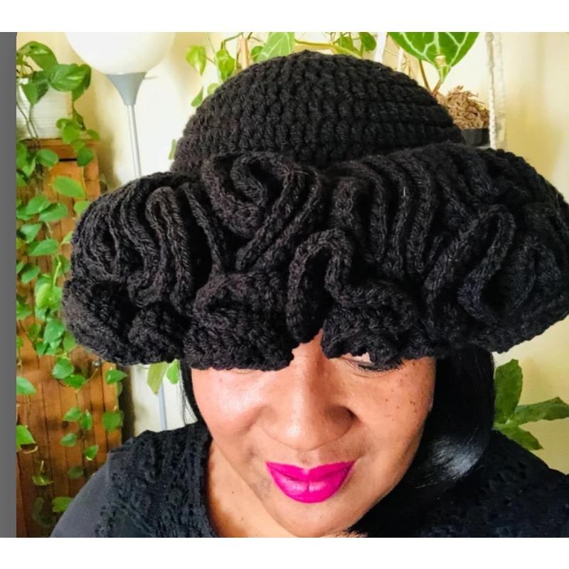 Crochet Halloween Party Funny Style Parent-child Horn Hat Ski Mask Woolen Hat