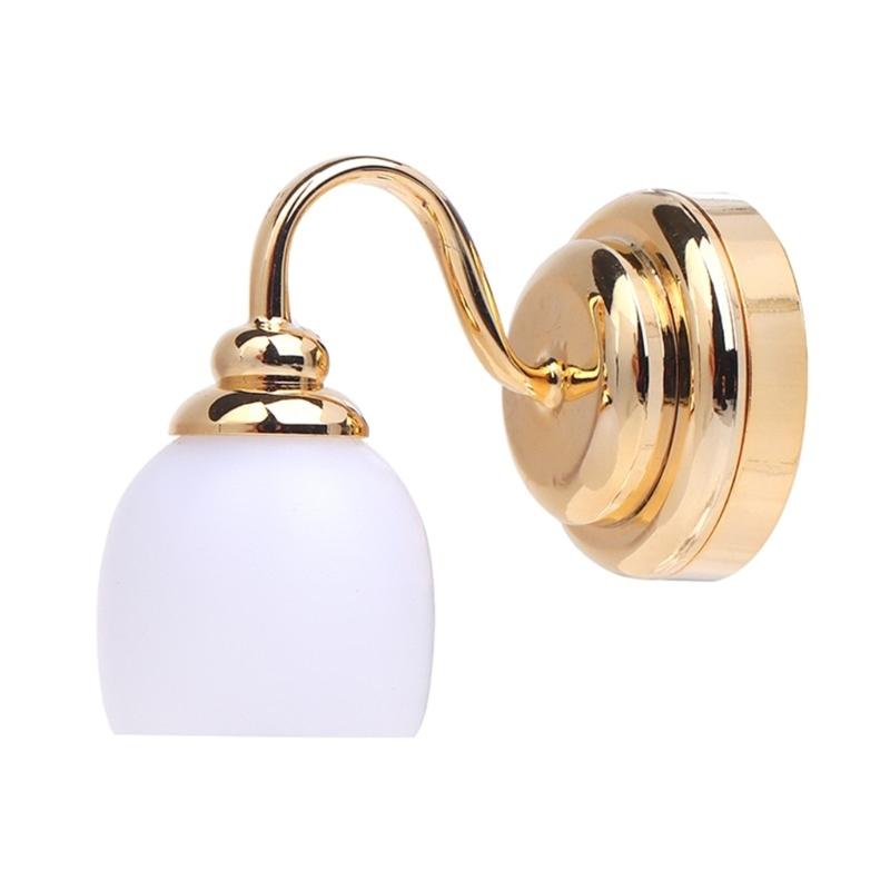 Dollhouses LED Wall Sconce 1/12 Miniature Wall Lamps for Dollhouses Bedroom Display Lighting Dollhouses Scale Decoration