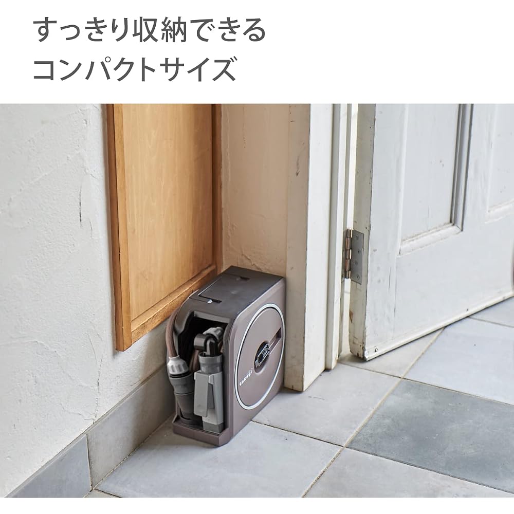 Takagi (Takagi) Hose Hose Reel NANO NEXT 10m (BR) Brown Stylish RM1110BR