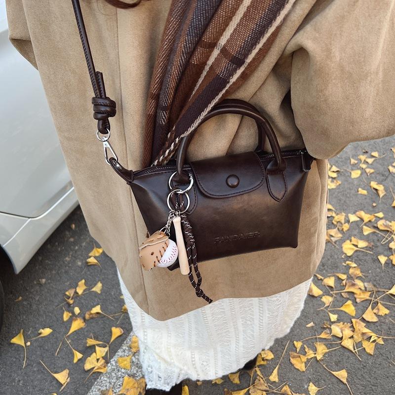 Super fire exquisite dumpling bag women's 2025 new niche high-end shoulder bag versatile portable messenger bag