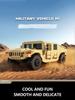 510PCS Military Vehicle H1 Building Blocks Sandy Off-road Car Model Bricks Educational Collection Children's Toys Holiday Gifts