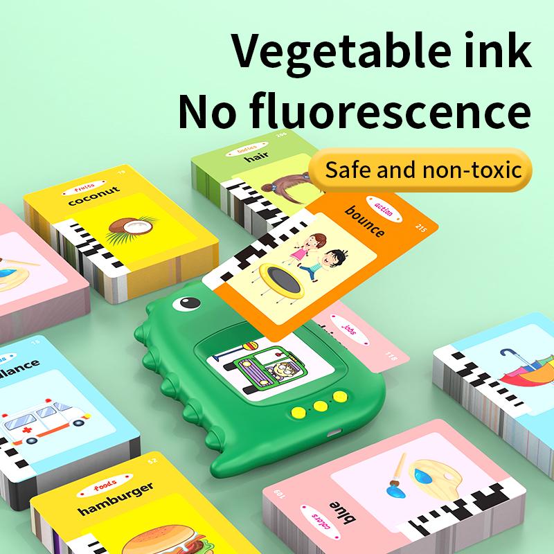 Early Education Flash Card Machine With English Audio Book Card Learning Talking Language Electronic Children Birthday Gift Toy