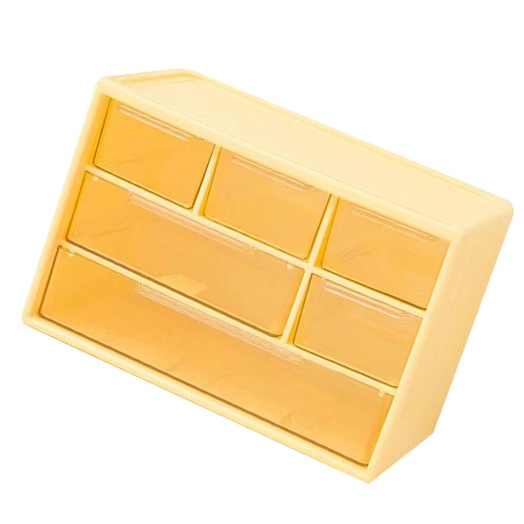 Desktop Storage Box Plastic Space Saving Large Capacity Desktop Drawer   for Dressing Table   School