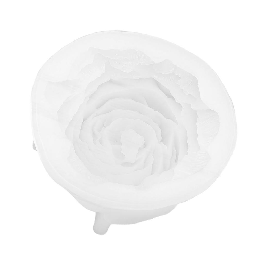 Peony Silicone Mold Flexible Reusable Flower Candle Mold for Soap Craft Making Baking Decorations