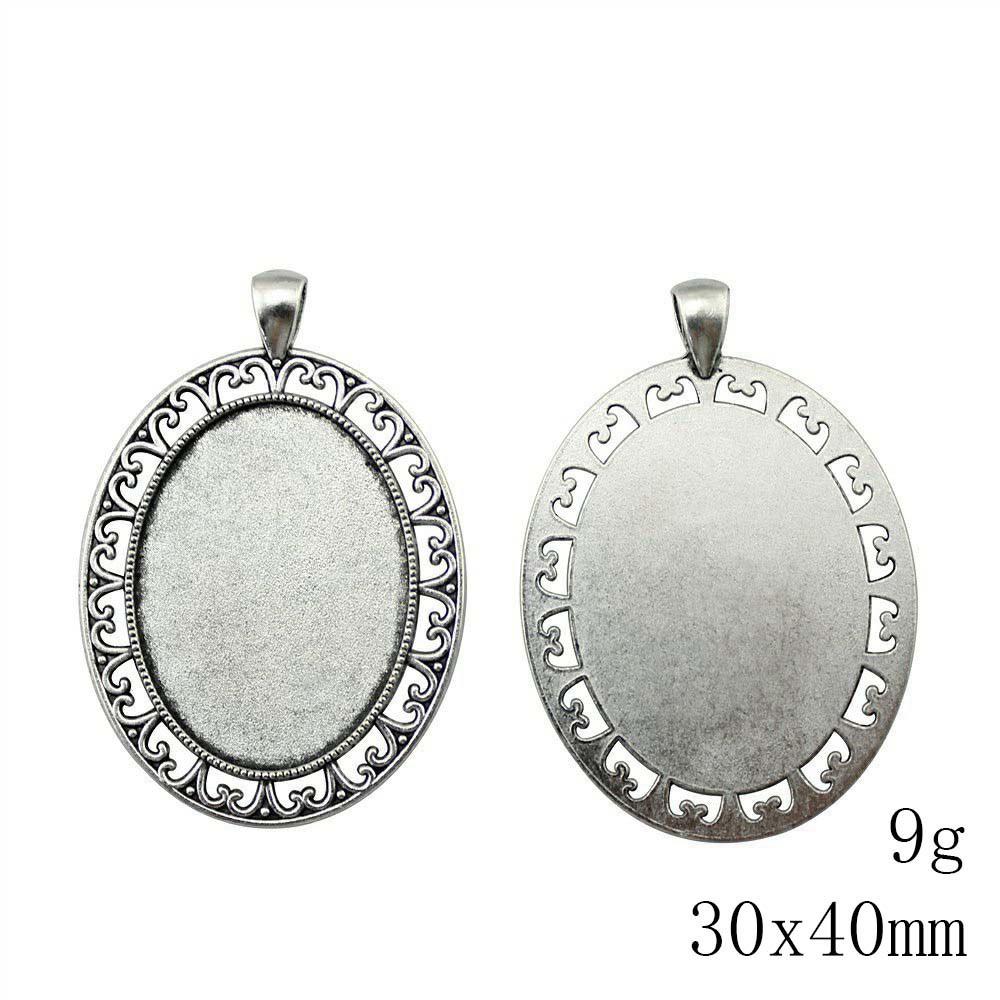 Christmas Decorations Accessories For Making Jewelry Oval Glass Cabochon Base Setting Tray Accessories Parts Ornaments For Home Accessory Parts