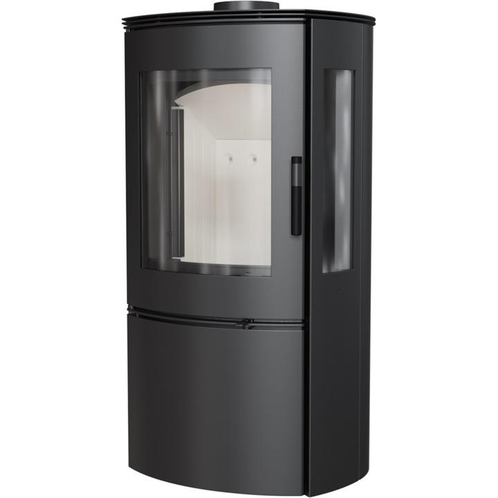 Wood Burning Steel Stove KRATKI FALCON VIEW Ø 150 10 kW Self Closing Door