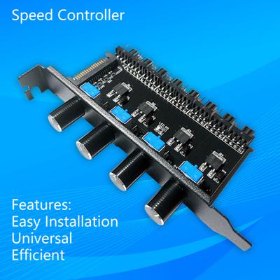 Fan Controller Low Heat Generation Free Adjustment High Accuracy Multichannel Interface with Protection Chip Computer Case Accessories
