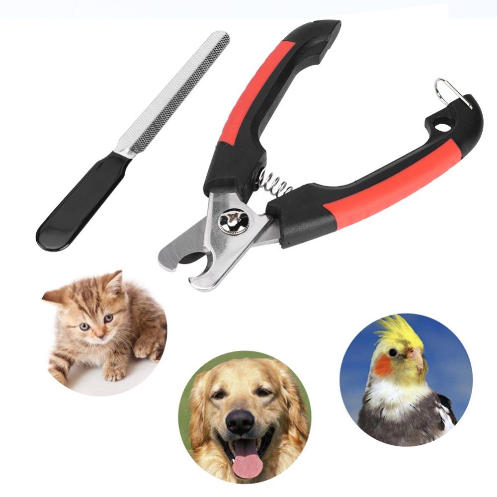 Metal Pet Nail Clipper Hook Buckle Large Size Pet Nail Cutter Safety Baffle Non Slip Grip Claw Trimmer Cat Paw Care