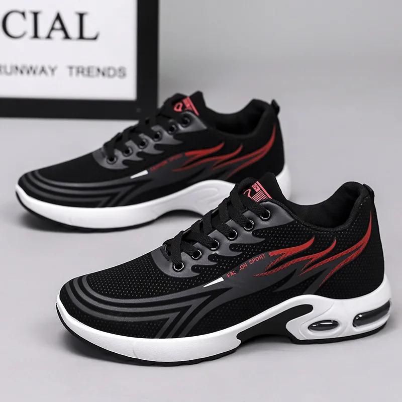 Fashion New Men Shoes Breathable Lightweight Fashion Tide Shoes Students Casual Running Shoes Thick Bottom Non-slip Sneaker Hombre Tenis
