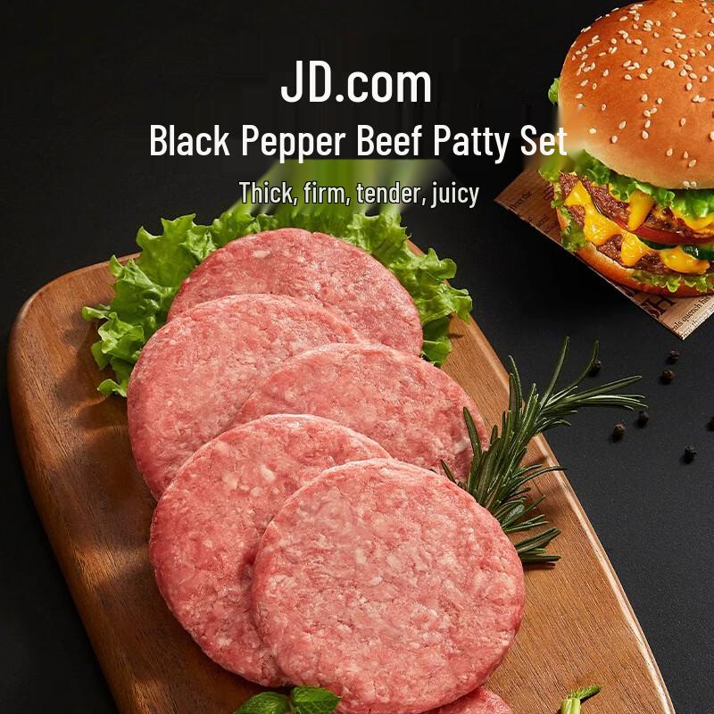 Black Pepper Beef Burger Patties
