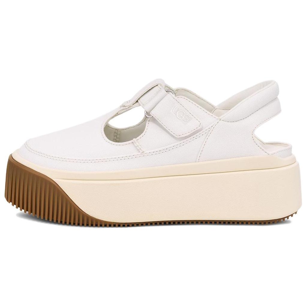 UGG Ez-Duzzit Fabric Fashion Series Comfortable Casual Shoes Women Shoes White 1167500-WHT