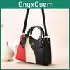 Bolsa Tote Color Block Estilosa 2024 Com Design Espaçoso Para Mães Em Preto Vinho Rosa Creme Verde Cáqui Amarelo Azul