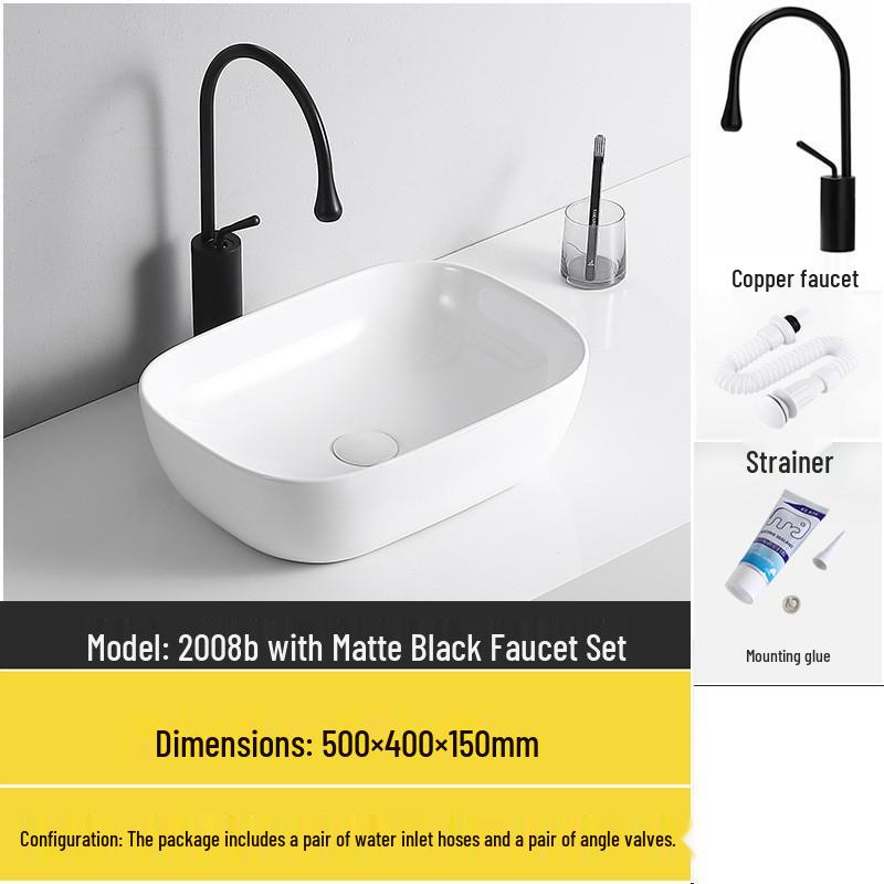 Tengxiang Ceramic Sink: White Floor-Standing Luxury Basin with Cabinet for Bathroom or Balcony