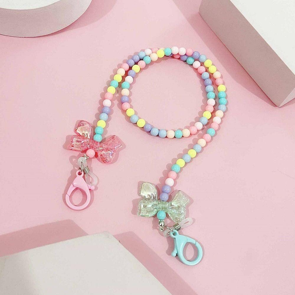 Cute Love Pearl Glasses Chain Anti-lost Mask Chain New Bowknot Hanging Rope