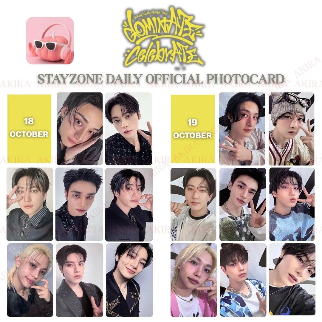 STRAY KIDS SKZ dominATE cerebrATE STAYZONE DAGLIG FOTOKORT 18 19 OKTOBER SEOUL