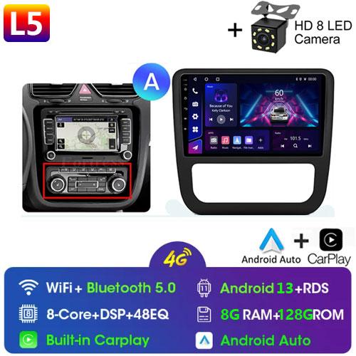 Fortress AI Voice Wireless CarPlay Android Auto Radio pentru Volkswagen Scirocco 2008-2013 4G Multimedia Auto GPS 2din radio auto