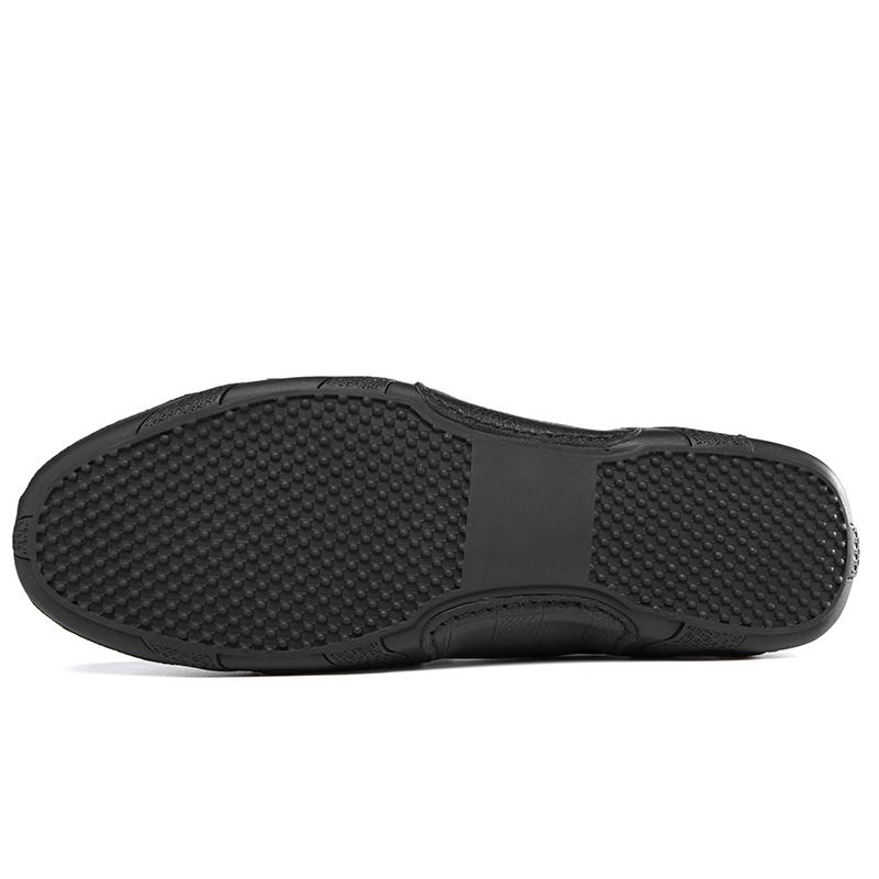 Мужская кожаная обувь Мокасины Обувь для вождения 44 коричневый — фото 15