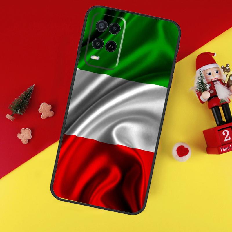 Italy Flag Case For Oppo A38 A18 A58 A78 A98 A74 A94 A54 A80 A60 A40 A96 A76 A16 A15 A17 A57 A5 A6 Pro