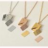 Surgical Lettering Engraved Couple Necklace Lover's Gift Letter