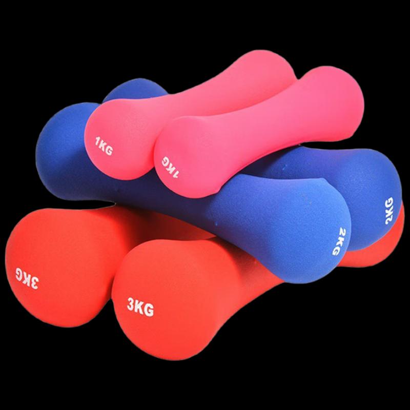 Dip-Coated Bone Dumbbell Set
