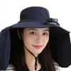 Rechargeable Sun Hat With 3 Speed Fan Sun Protection For Men Women Fishing Gardening Wide Brims Foldable Outdoor Caps