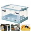 Book Storage Box Foldable Student Book Box Dormitory Book Sorting Box Transparent Household Storage Book Box