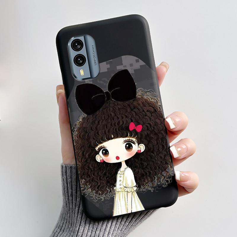 Casing For Nokia X30 5G Anti-scratch Bumper Soft Shell For Nokia XR21 Beautiful Brightly Colored Sunflower Pattern Black Case