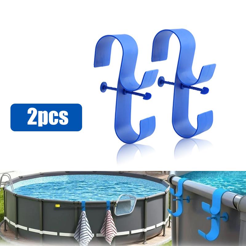 Swimming Pool Filter Pump 1.5m Hose, Pool Hooks for Poles Adjustabl Pool Pole Hanger for Above Ground Pools SAccessories