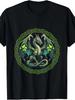 Tribal Irish Green Celtic Knot Fantasy Dragon | Patrick Day T-Shirt, Vintage Sty