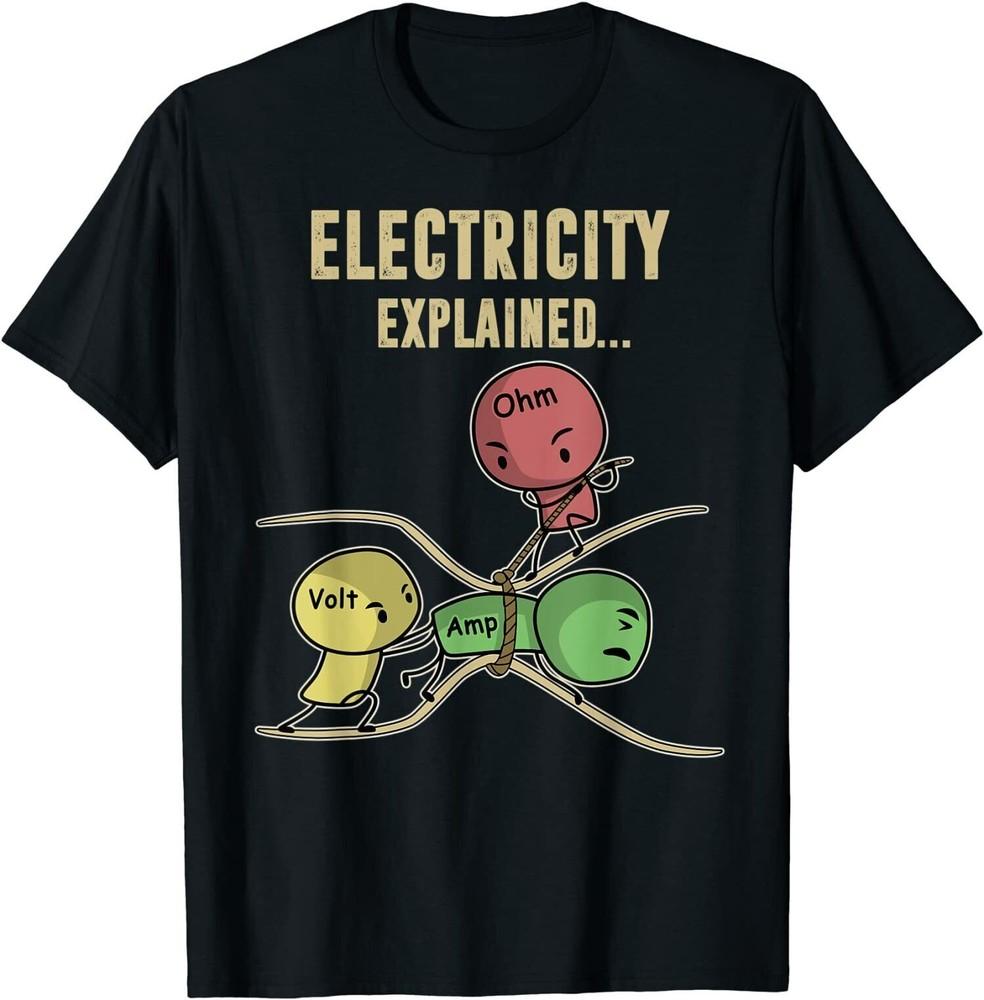 NEW LIMITED Funny Electricity Ohm Law Premium Great Gift Tee T-Shirt S-3XL Unisex T-Shirt XXXXL