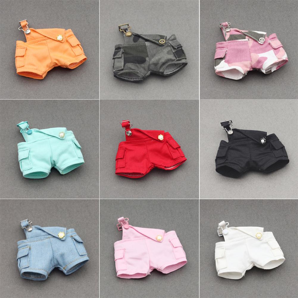 For 17cm Labubu Doll Clothes Fashion Clothes Overalls Doll Clothes Color Match Shorts Dolls Accessories Cute Decoration Little Clothes
