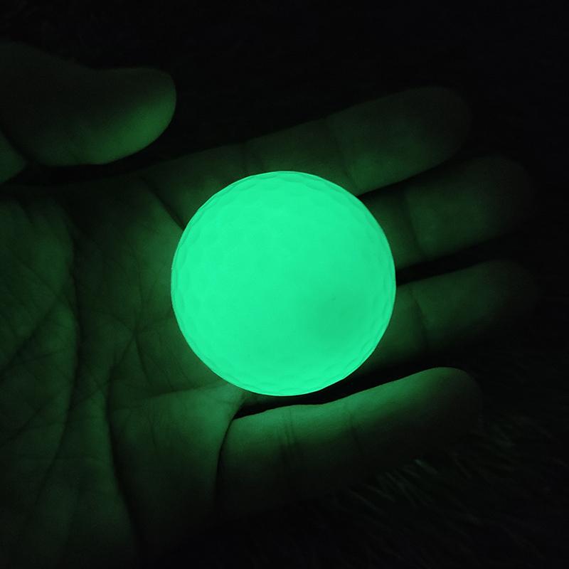 1 Stück Leuchtender Golfball Leuchtbälle für Nachtsport Fluoreszierend Leuchtend im Dunkeln Golfball Langlebiger Heller Leuchtball