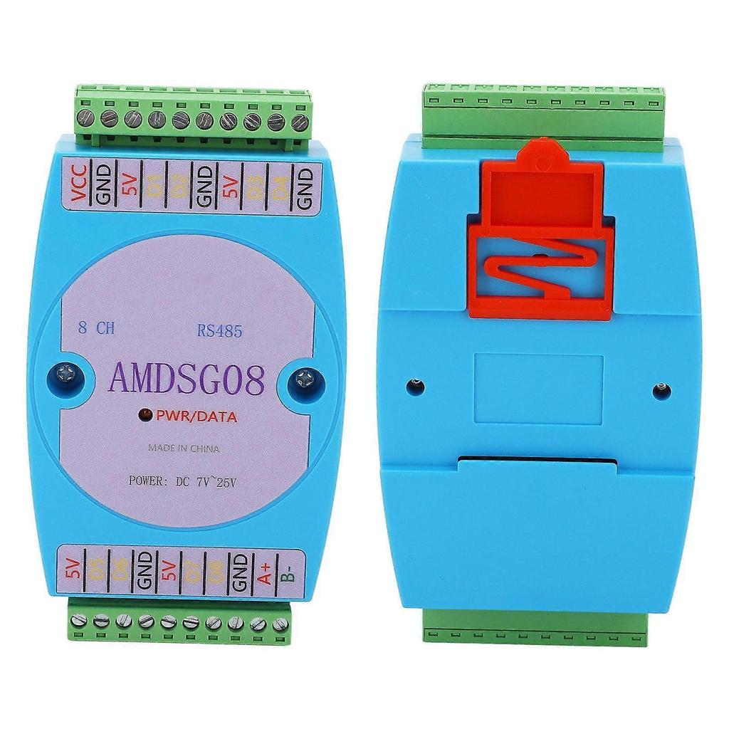 High quality 8CH DS18B20 Temperature Acquisition Module RS485 Modbus RTU...