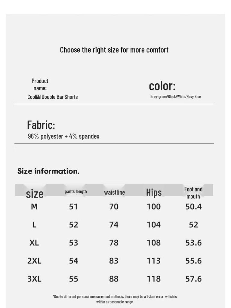 Warrior Men's Summer Cool Silk Double-Stripe Athletic Shorts