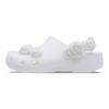Crocs Zuecos Elegantes de Moda Calzado de Mujer Blanco 211486-1NK