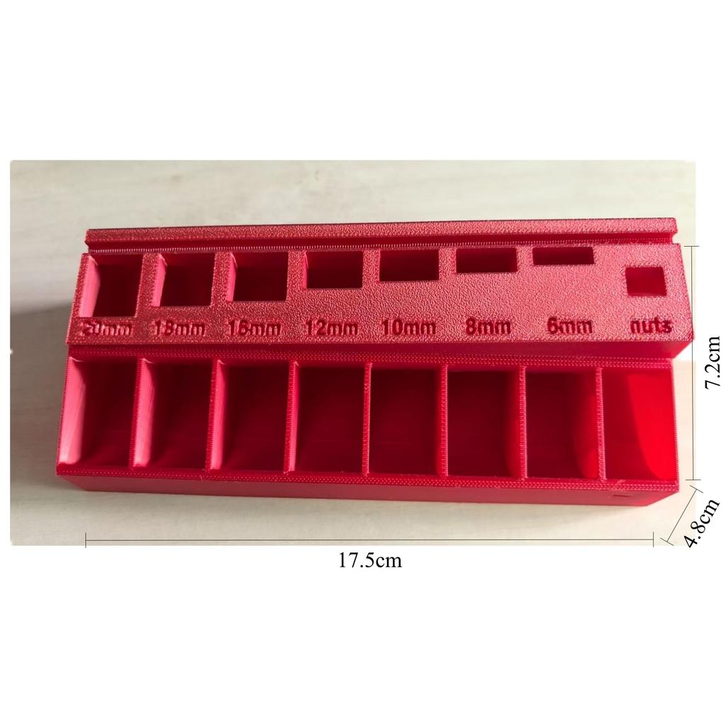 Sorter Portable Practical Screw Length Sorter Tray Organizer Store Nuts New With 7 Measuring Slots M3 Bolt storage drawers