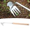 Weed Pulling Tool Beechwood Stainless Steel Labor Saving Hand Weeder for Flower Planting Home Garden
