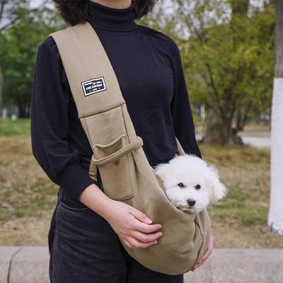Portable Outdoor Crossbody Pet Backpack: Dog & Cat Foldable Bag with Large Capacity