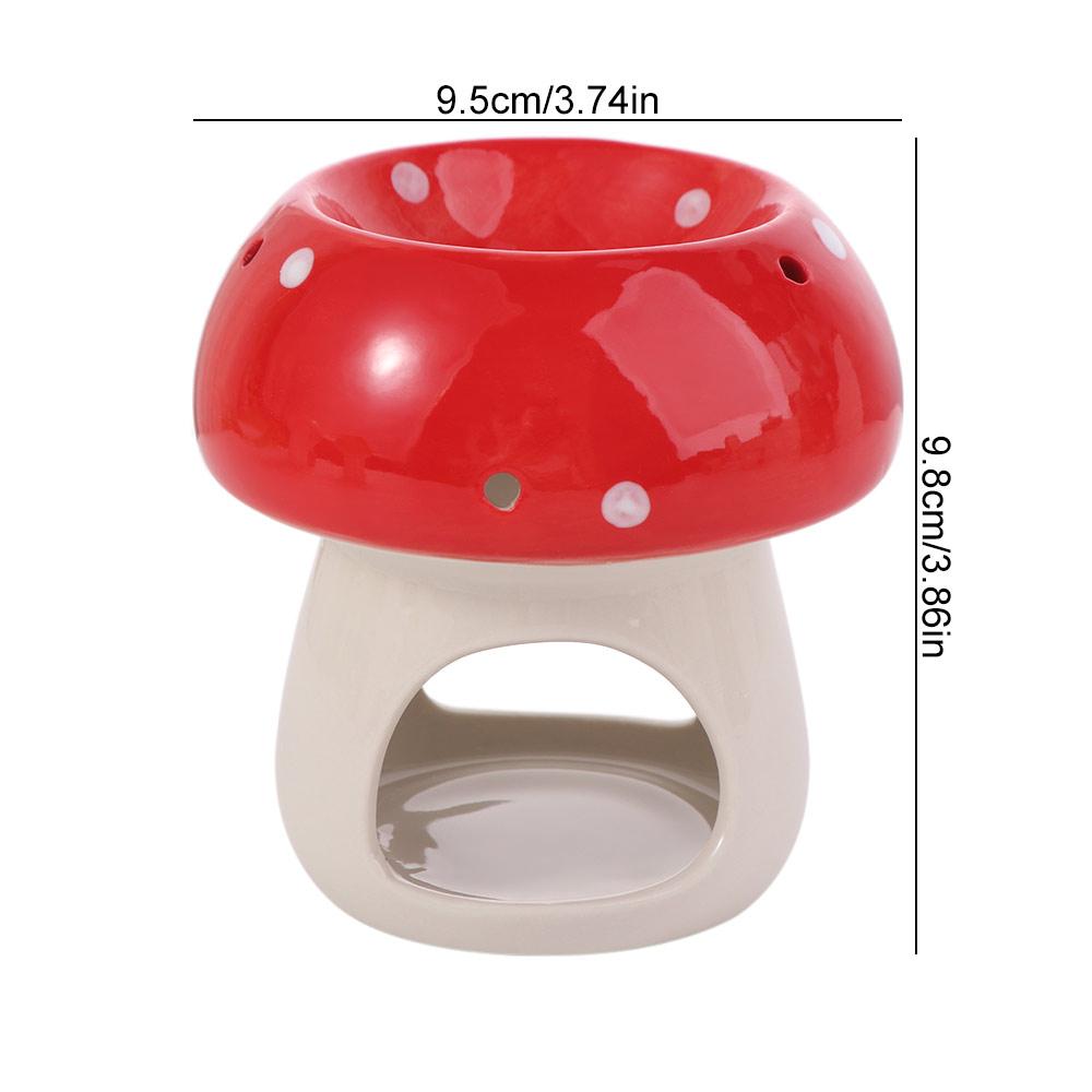 Cute Mushroom Candle Holder Cartoon Creative Candle Essential Oil Burner Non-toxic Anti-slip Ceramic Aromatherapy Stove