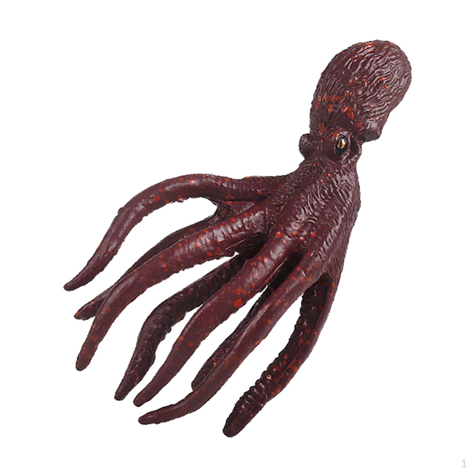 Simulation Sea Animal Figure Toys Squid Figurine Model Toy Miniature Simulated Action Figures for