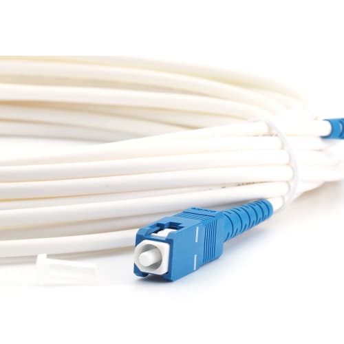 Optical Fiber Cable 3m ONU Optical Line Cable Termination Device Net Line In-Home Optical Wiring Cord Optical Cable SC Connector (White, 3m)