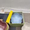 New Lc5 Inch Creative Flower Ceramic Bowl Small Deep Dish Solid Color Ceramic Bowl Small Dish Dip Dish Home Kitchen Supplies