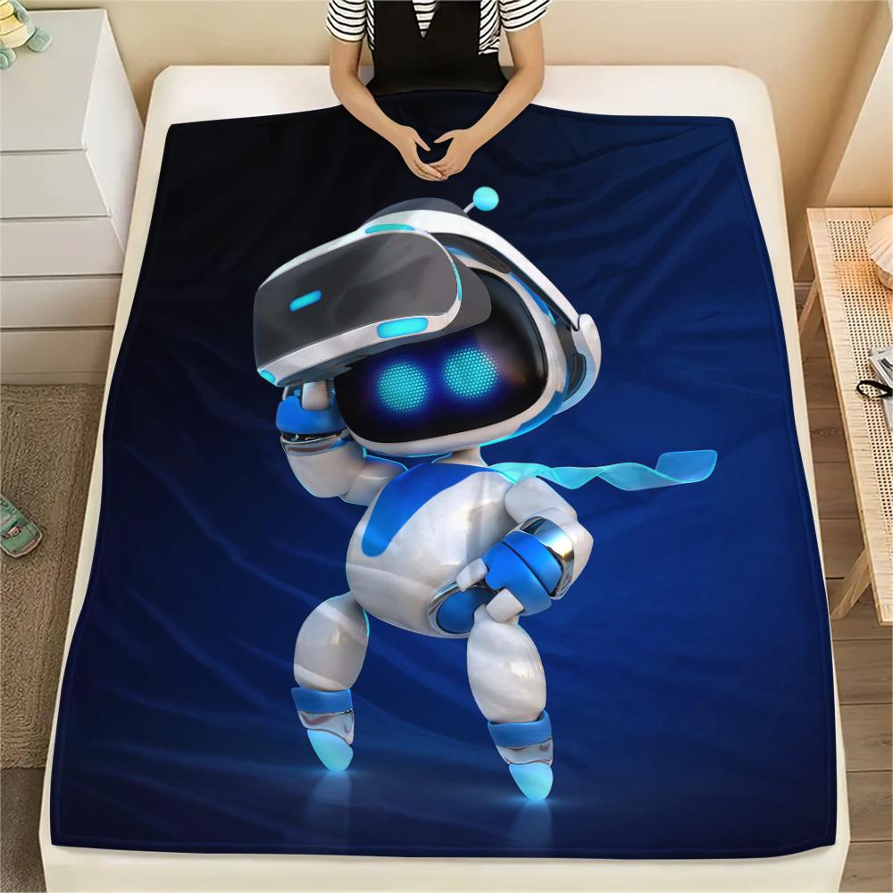 1 Stück ASTRO BOT Aufdruck Flanelldecke, Hohe Qualität für alle Jahreszeiten, Heimdekoration, Wärme und Komfort, Perfekt für Weihnachtsgeschenke