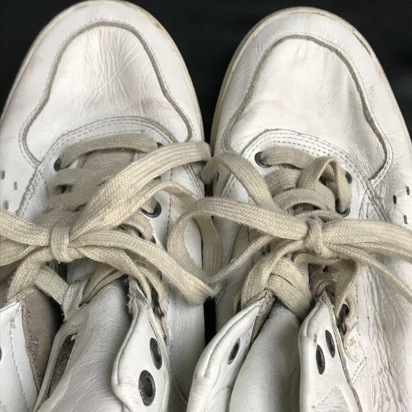 DIESEL Genuine Cow Leather High Cut Sneakers Short Boots White Size 25.5(USED)