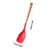 Heat Resistant Silicone Spatula Kitchen Gadgets Wooden Handle Shovel Soup Spoon Ladle Non Stick Kitchen Cooking Utensils