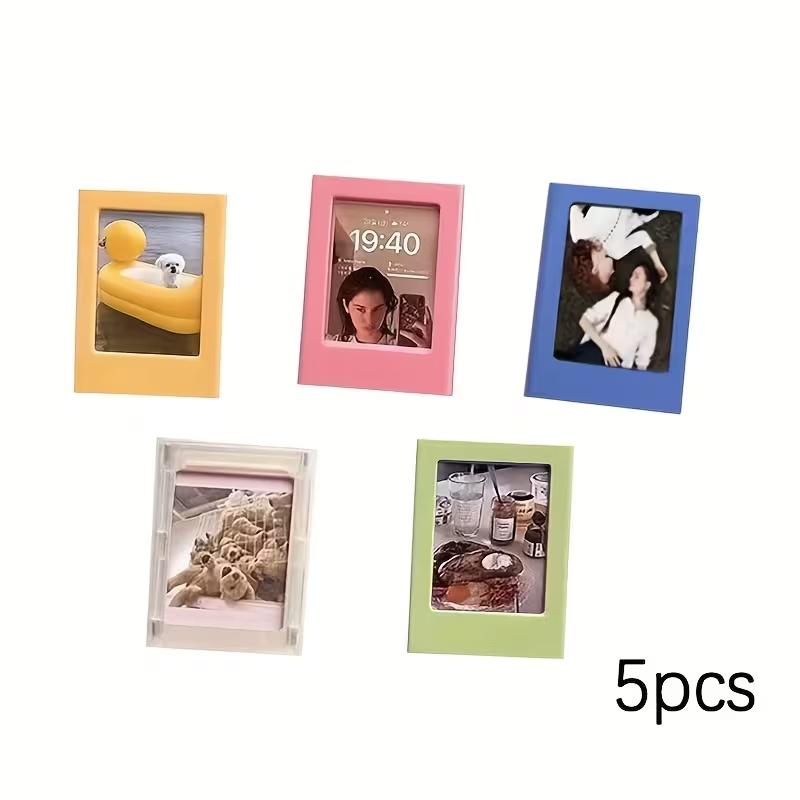 

5Pcs 3 Inch Magnetic Photo Frame, Fridge Magnet Frame for Instax Negative Photos, Home Decor & Holiday Gifts (as the picture,Other)