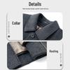ROMON Men's Luxury Removable Liner Wool Overcoat